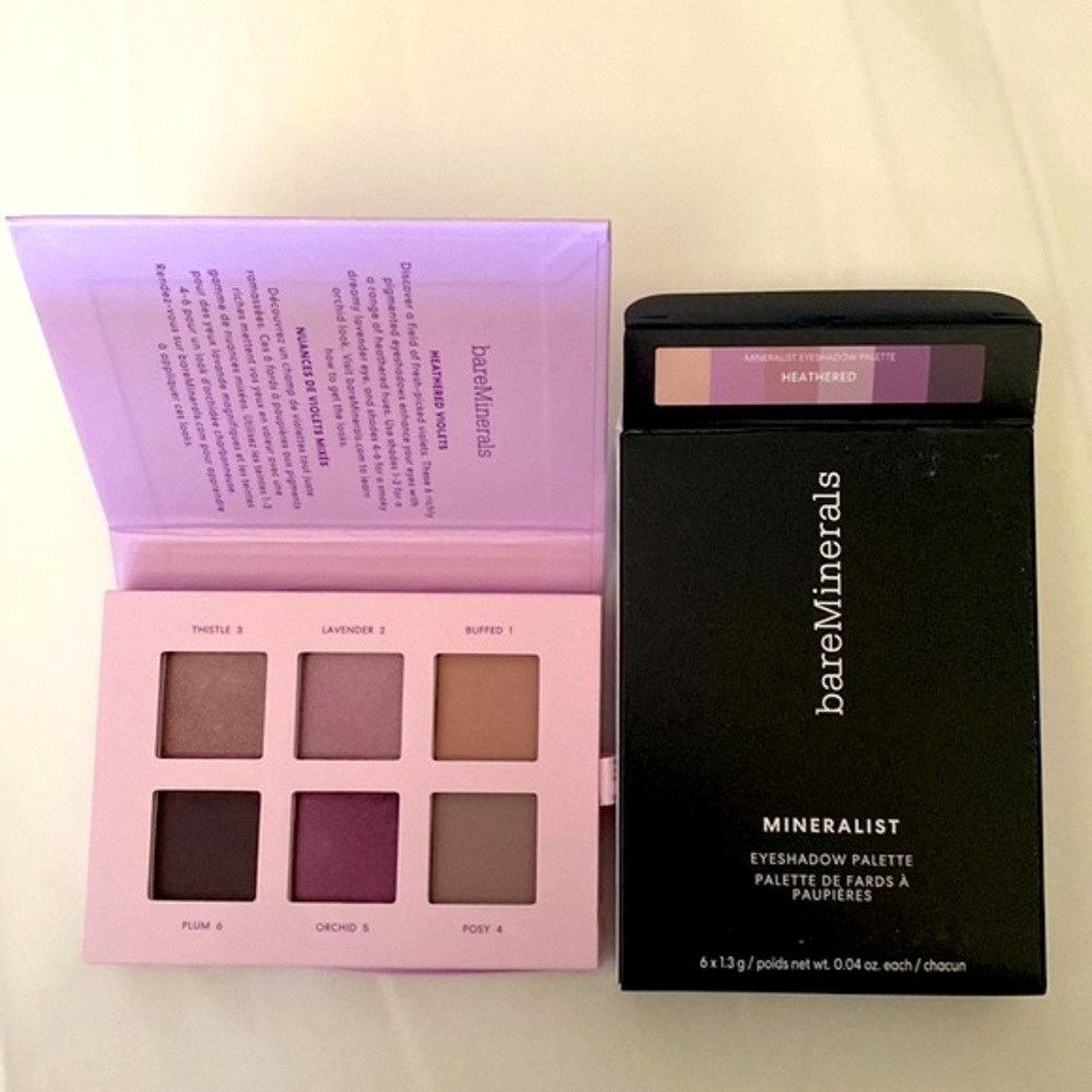 bareMinerals Mineralist Eyeshadow Palette HEATHERED Brand New in Box Unused
